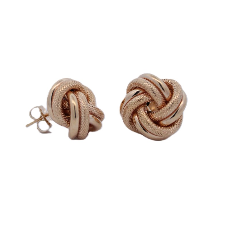 Estate Double Knot Earrings